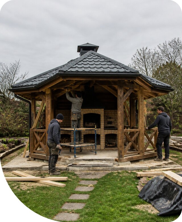 Строительство мангального домика под ключ в Махачкале недорого