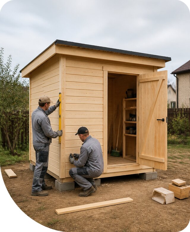 Хозблок с кладовкой в Махачкале под ключ для дачи и участка